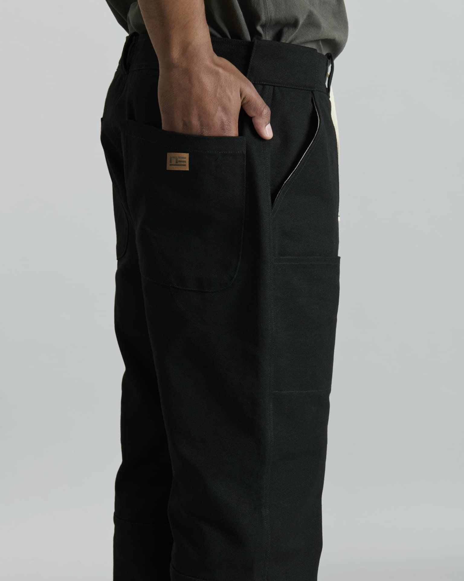 Forge Black Double Knee Pants Male Product Image