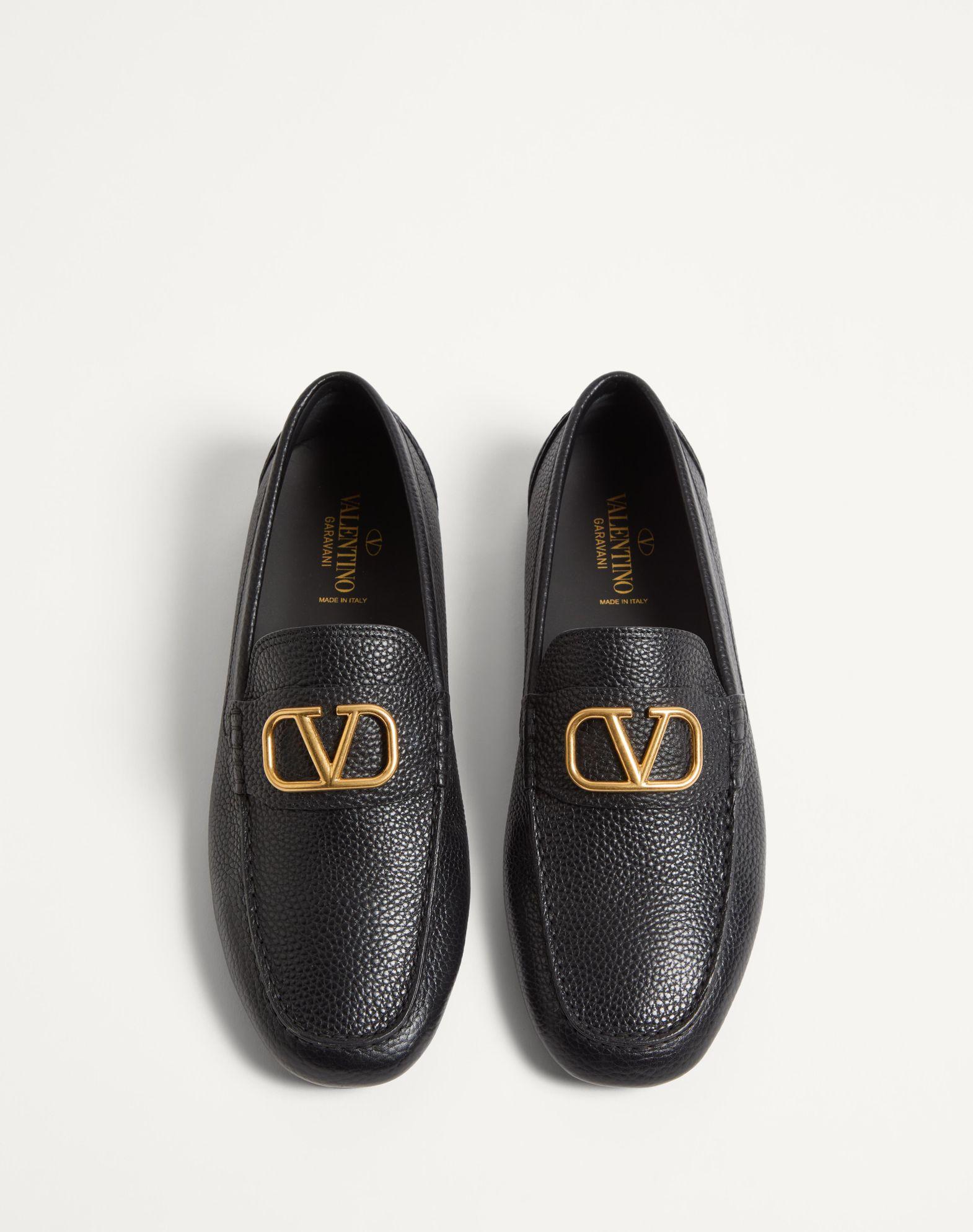 Vlogo Signature Grainy Calfskin Driving Shoe Product Image