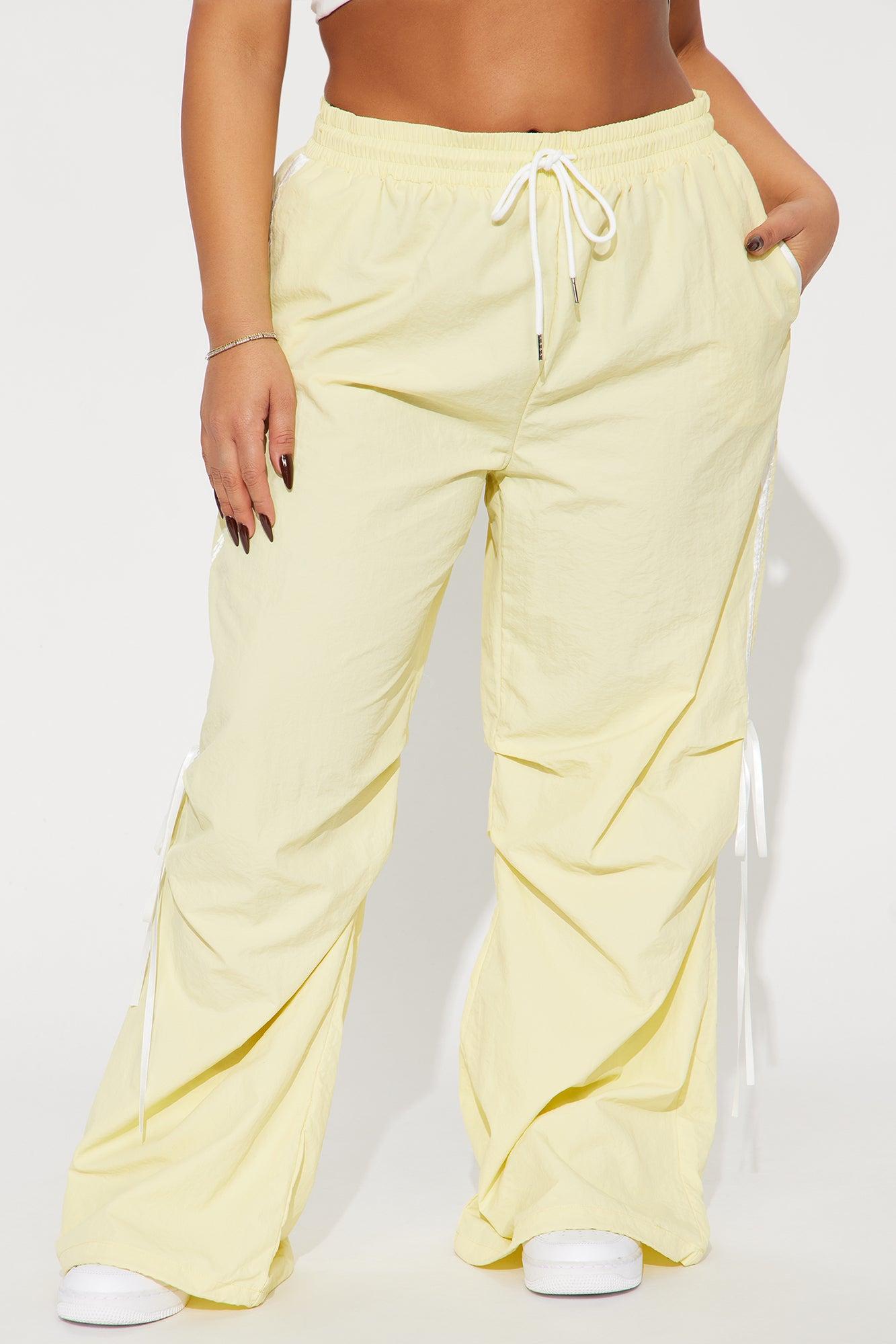 Jennifer Windbreaker Track Pant - Butter Yellow Product Image
