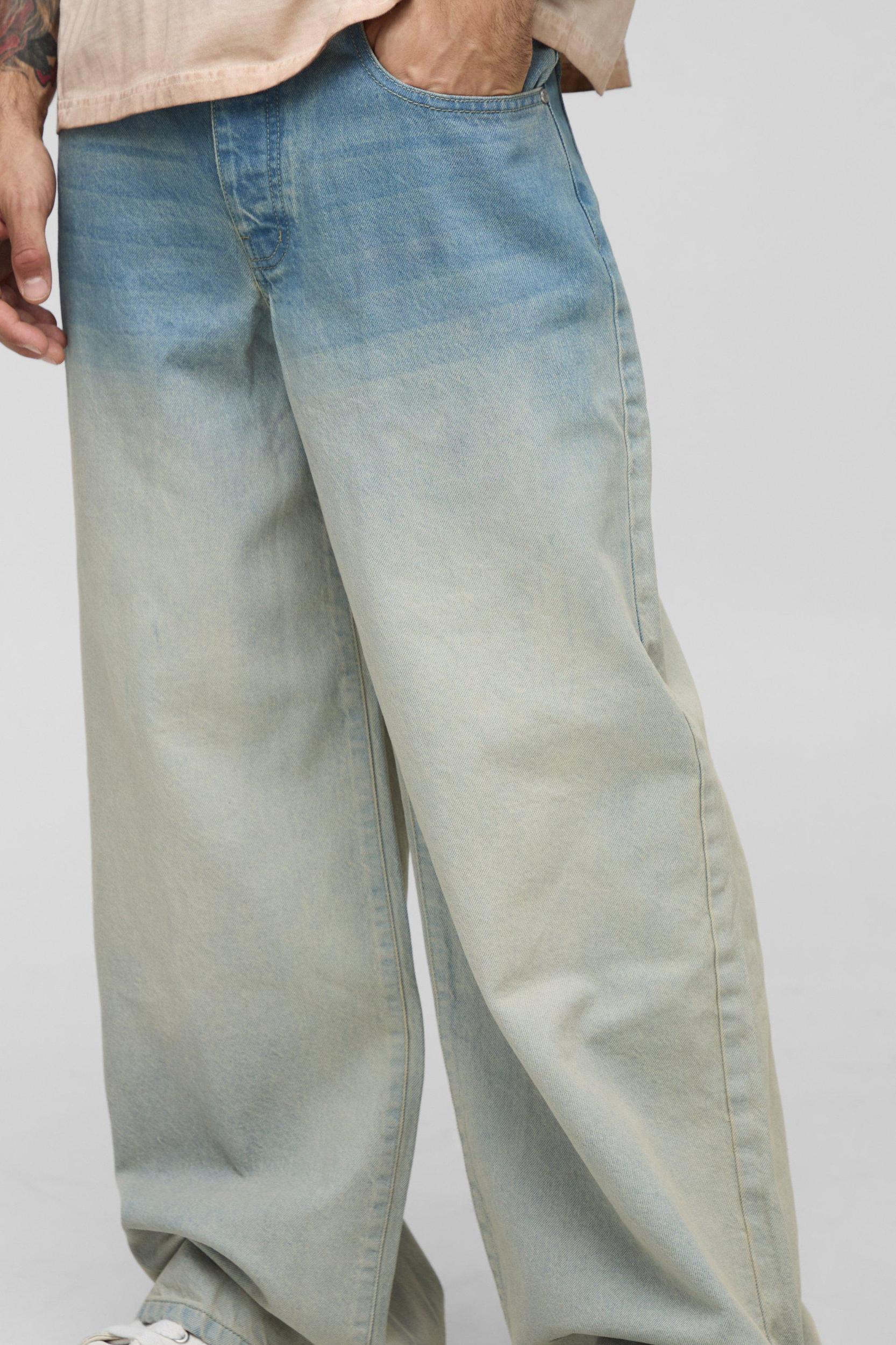 Extreme Baggy Rigid Stonewash Jeans | boohooMAN USA Product Image
