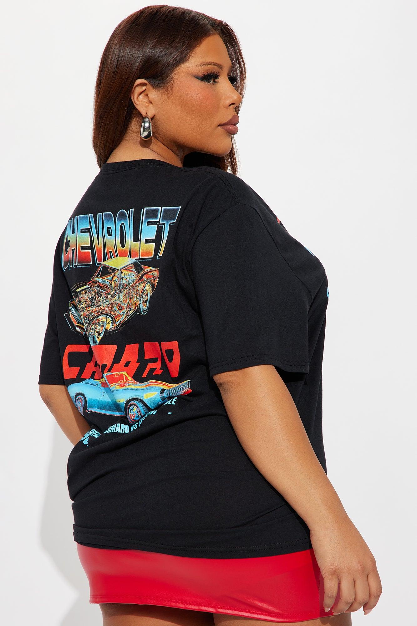 Camaro Multi Hit Oversized Tee - Black Female Product Image