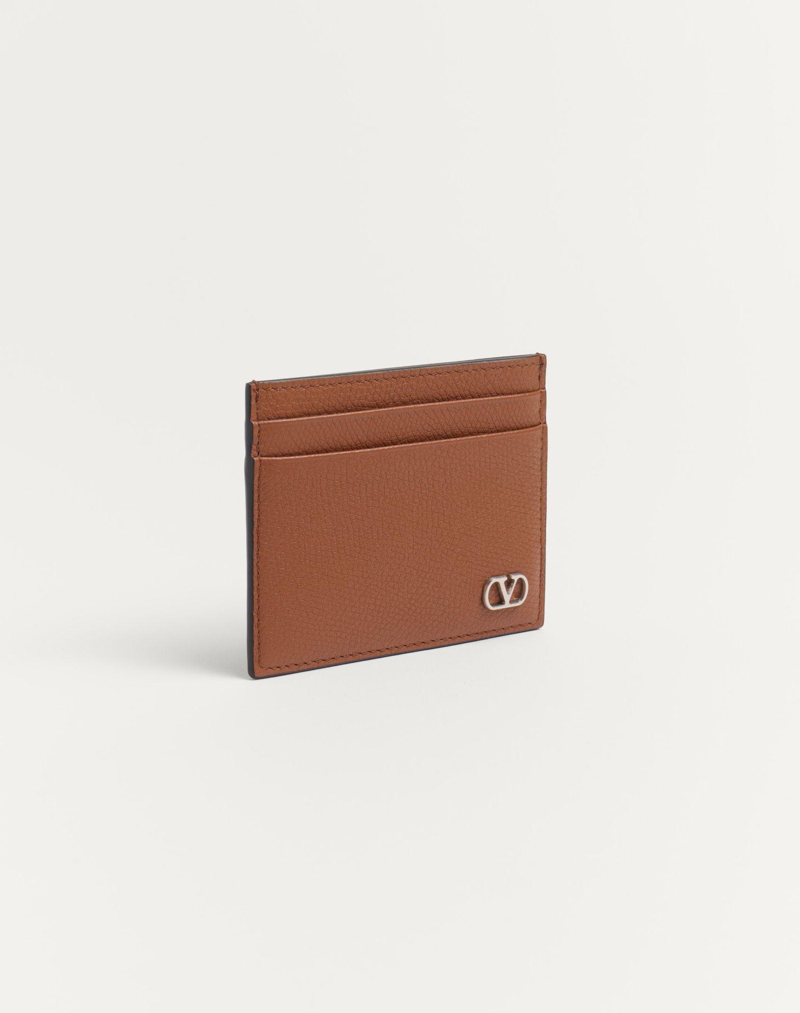 Valentino Garavani Vlogo Signature Cardholder In Grainy Calfskin Product Image