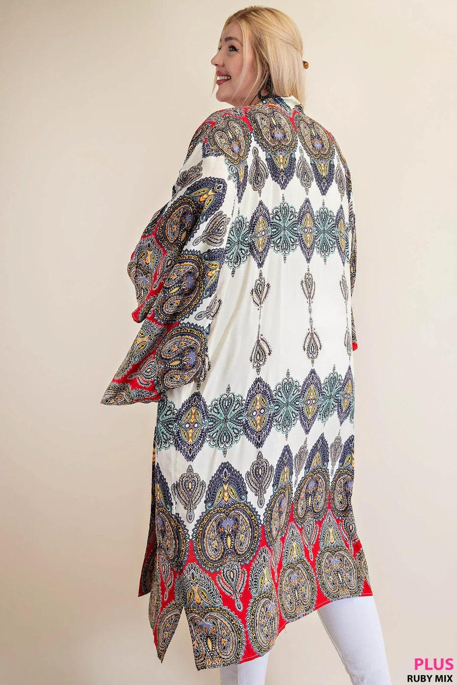 Long Pattern Kimono Product Image