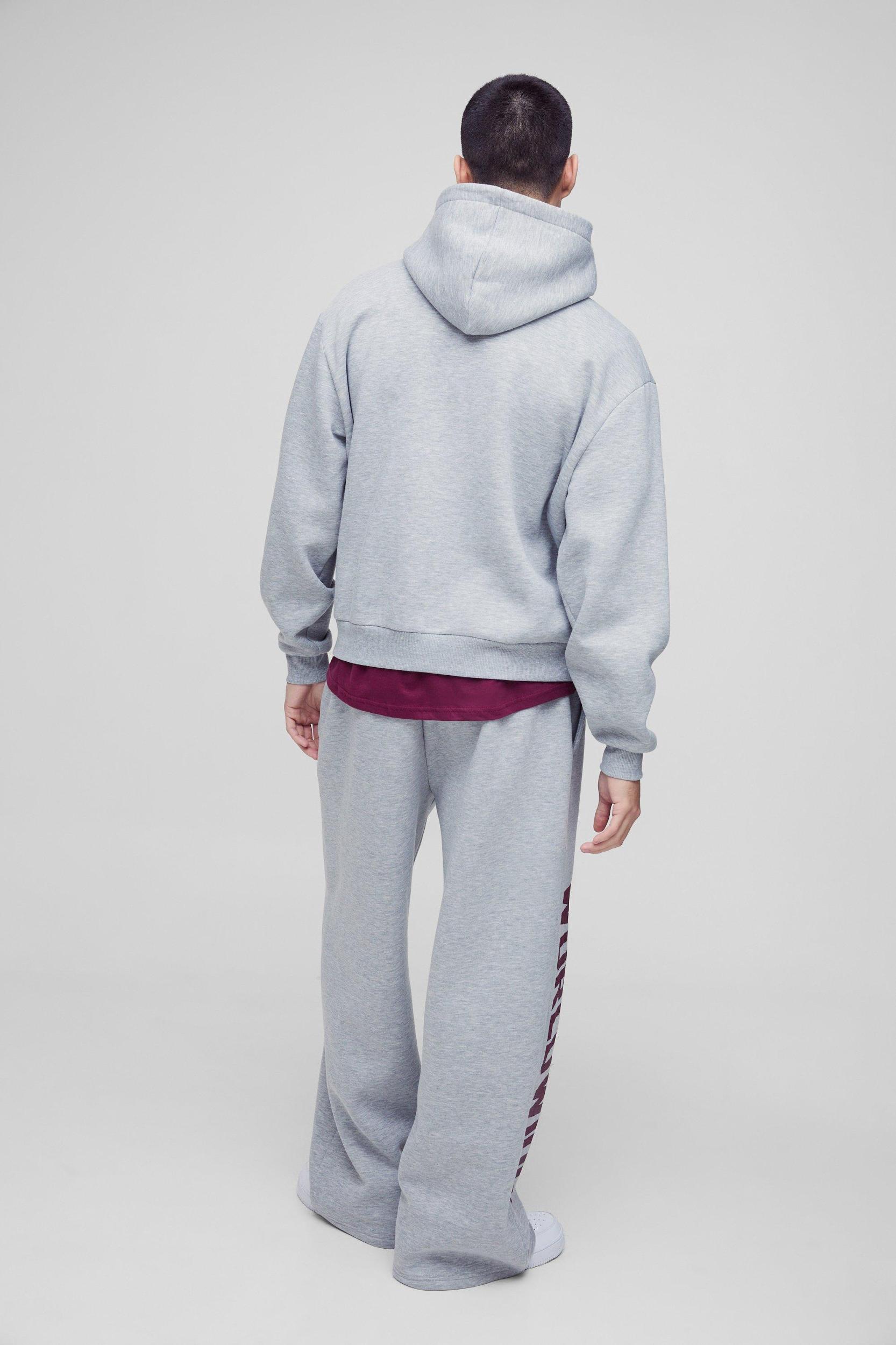 Oversized Boxy Worldwide Print Hoodie | boohooMAN USA Product Image