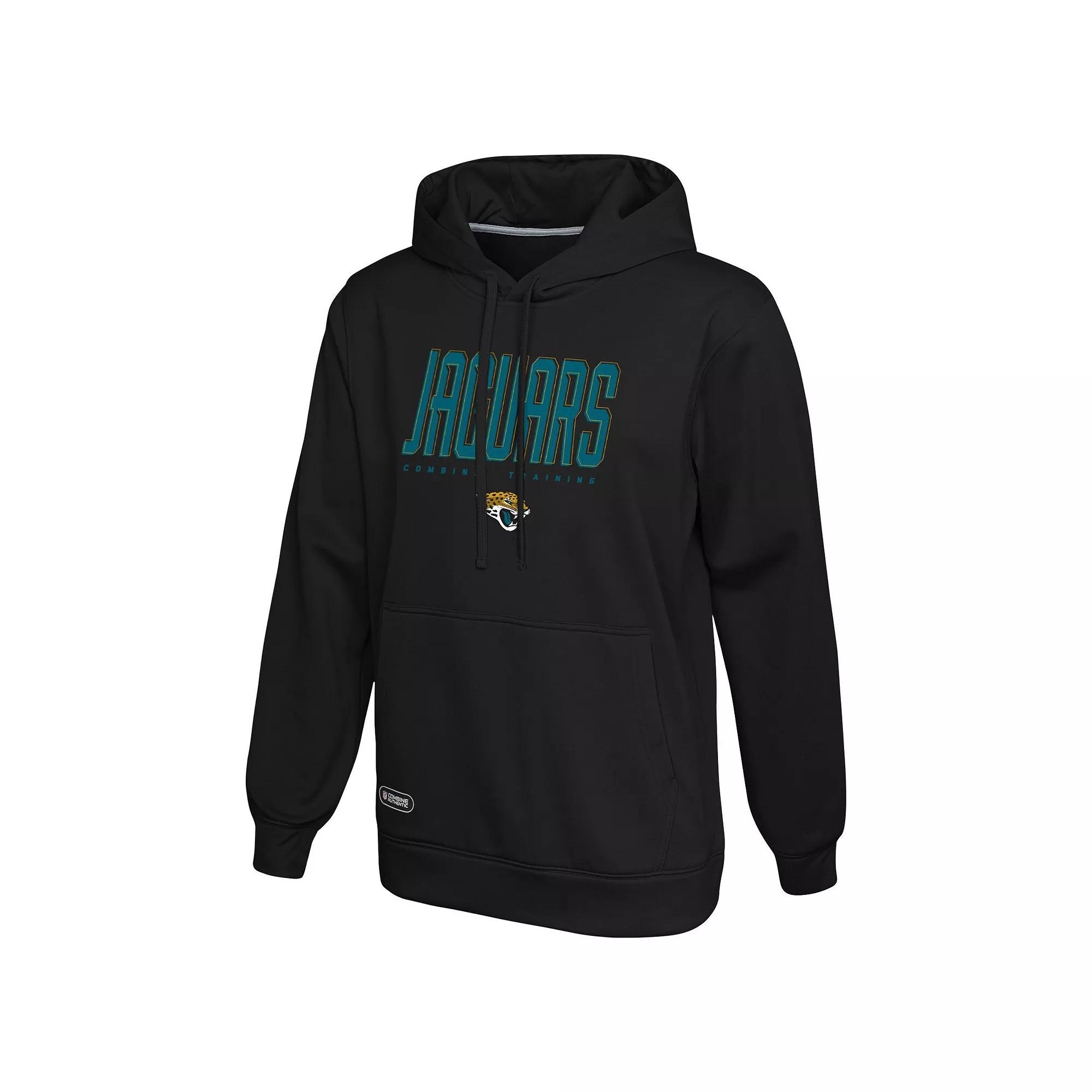 Men's Black Jacksonville Jaguars Combine Authentic Pullover Hoodie,  Product Image