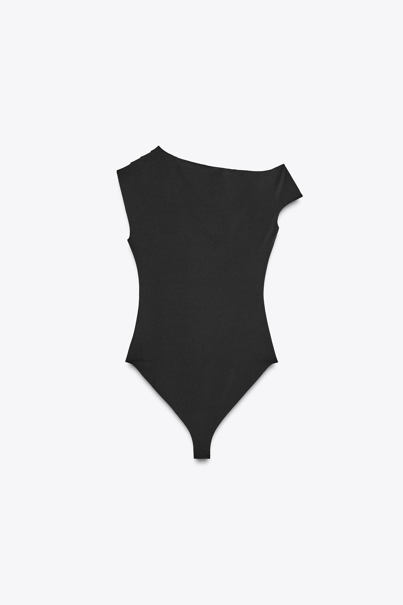 DRAPED FITTED BODYSUIT Product Image
