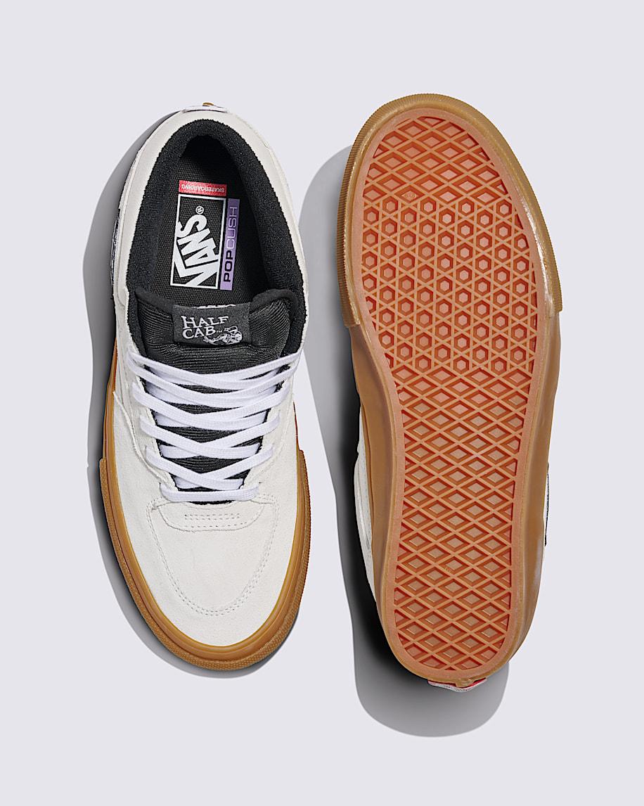 Skate Half Cab Shoe in Antique White / Gum| Vans US Product Image