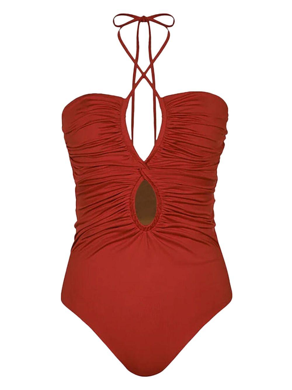 halterneck keyhole swimsuit Product Image