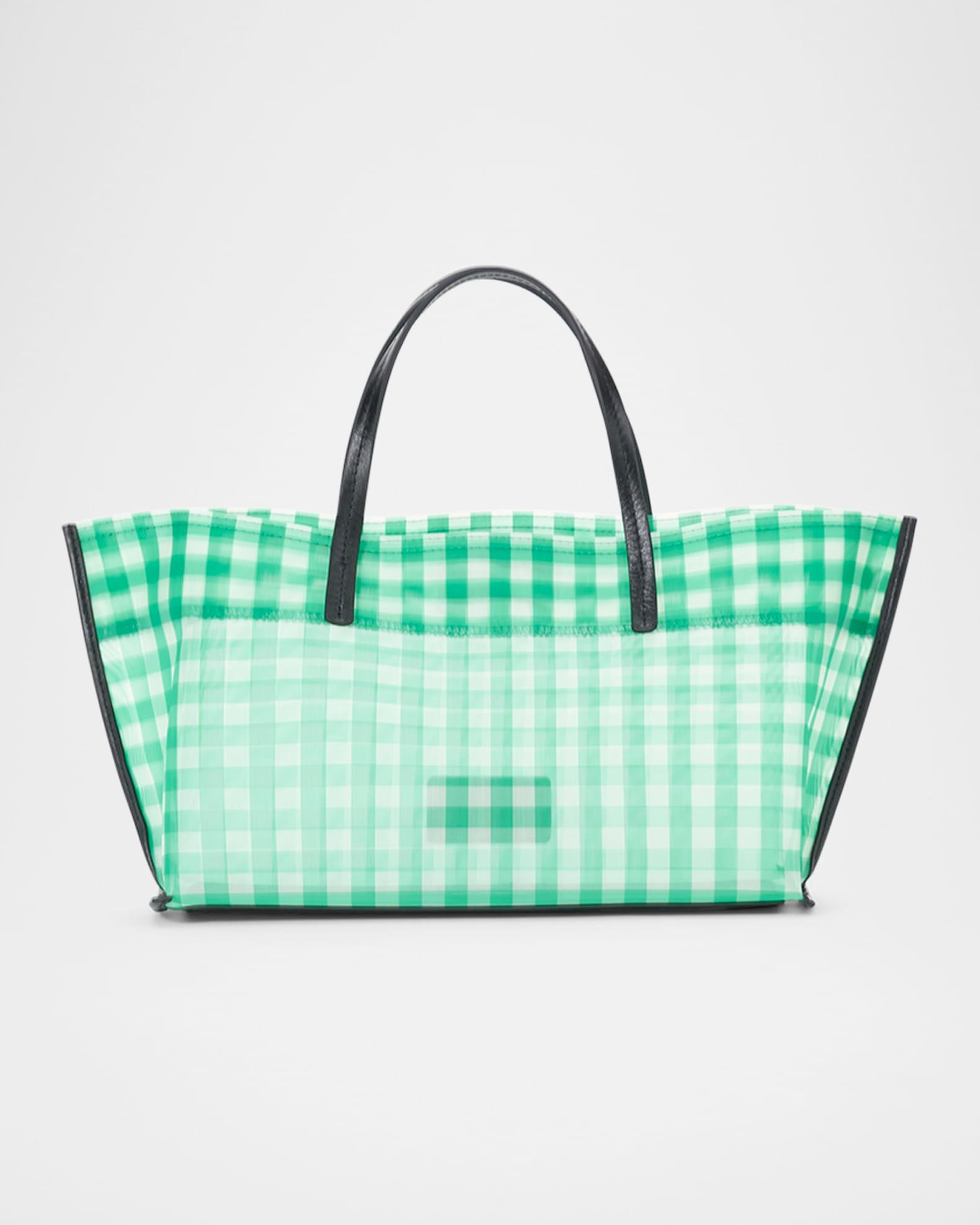 Christos Mini Plaid Mesh Tote Bag Product Image