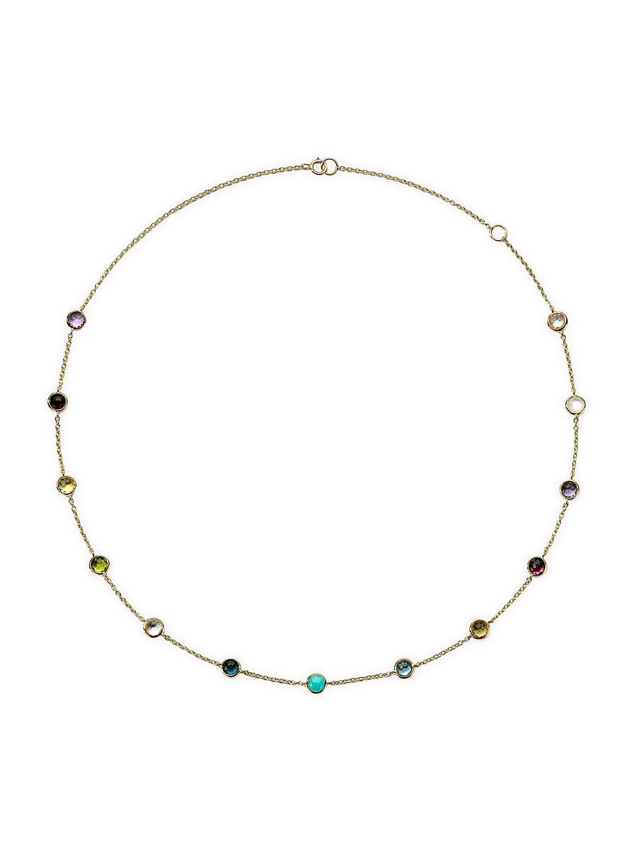 Womens Lollipop 18K Yellow Gold & Multi-Gemstone Necklace Product Image