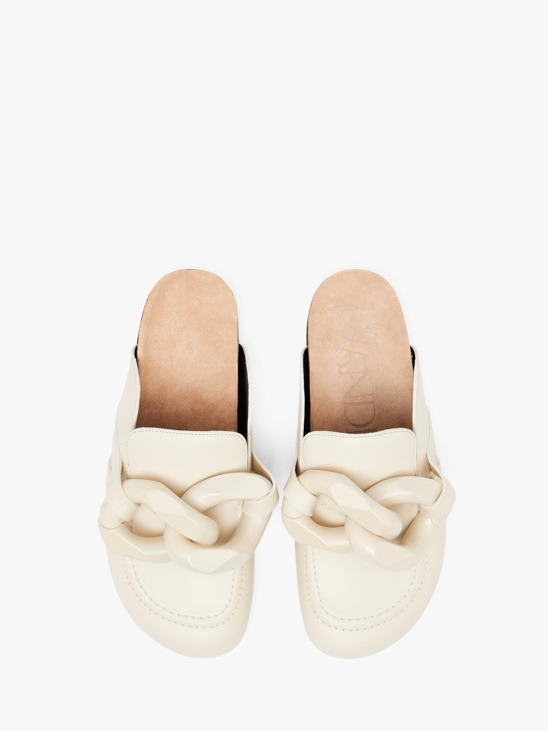 CHAIN LOAFER LEATHER MULES Product Image