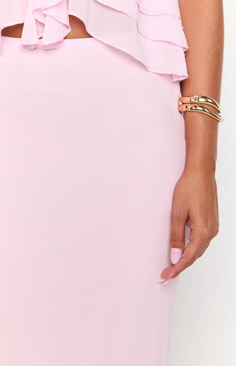 Myrna Pink Maxi Skirt Product Image