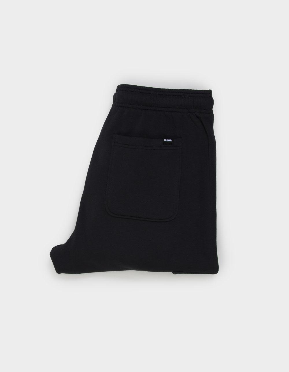 RSQ Mens Baggy Cargo Sweatpants - BLACK Product Image