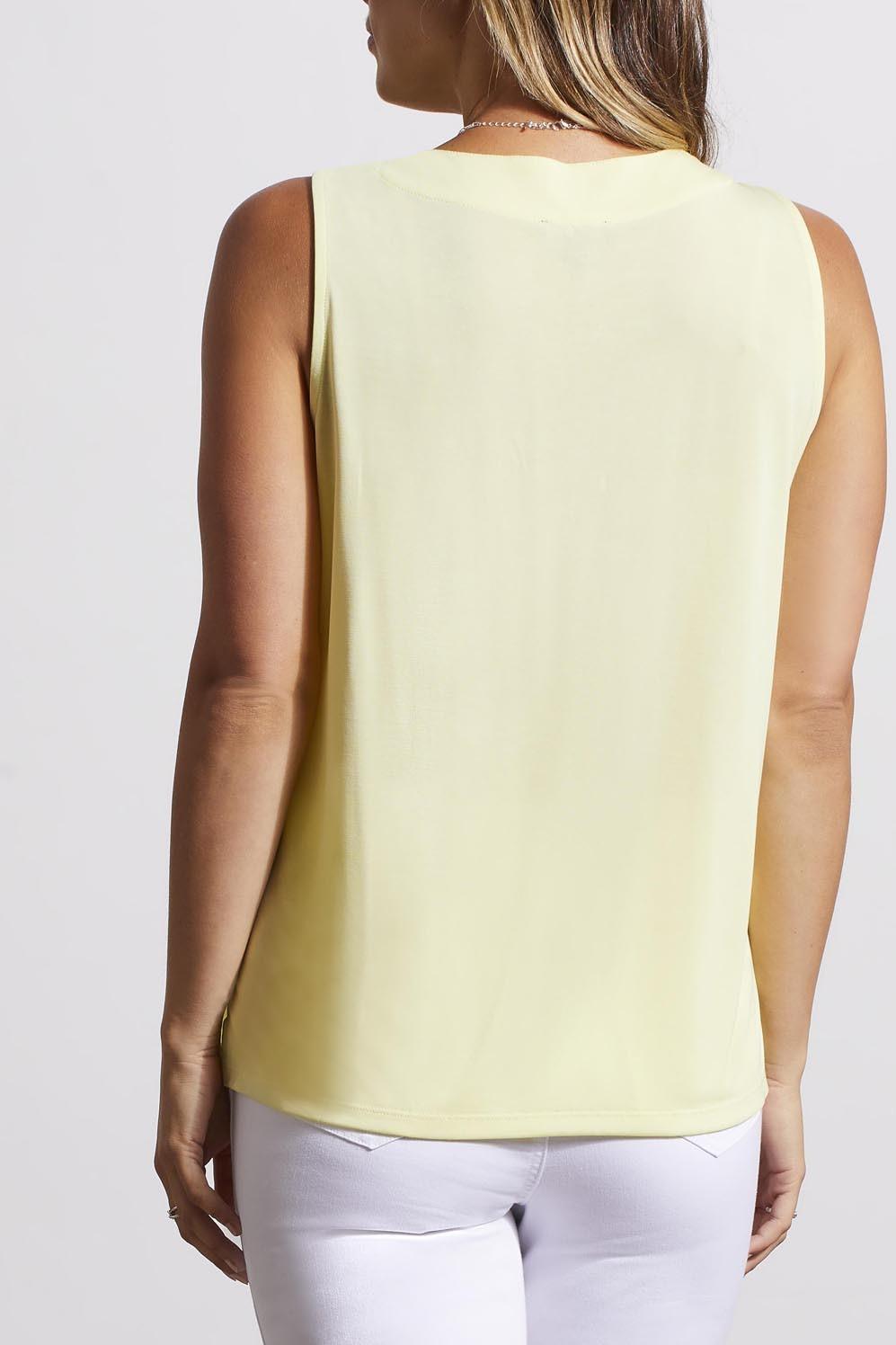 PLEATED SLEEVELESS MODAL TOP Product Image