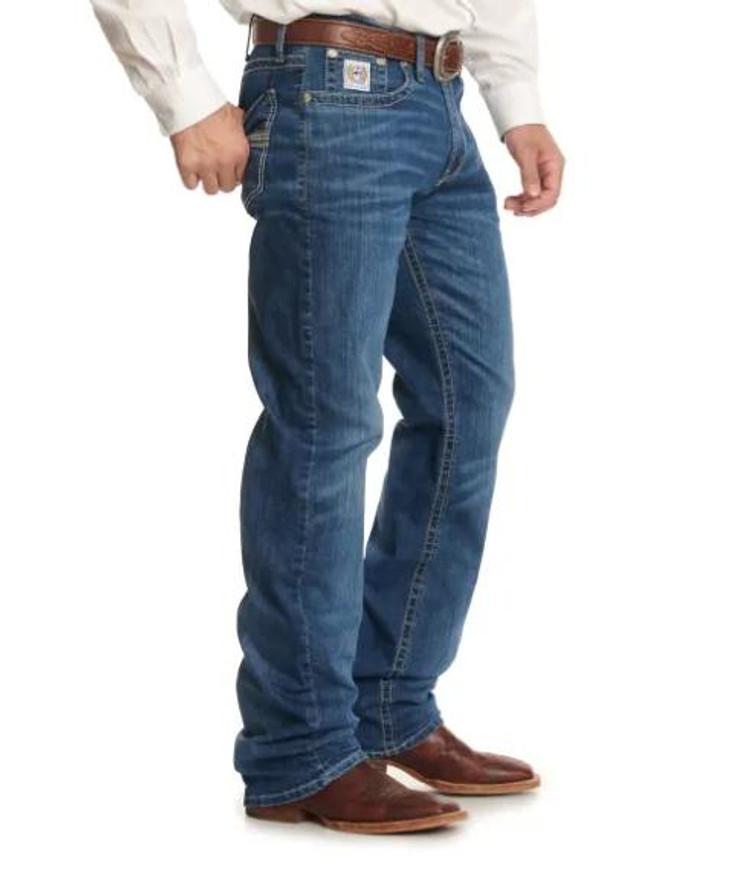 SALE Cinch® Men's White Label MR Medium Stone Relaxed Straight Leg Jeans Product Image