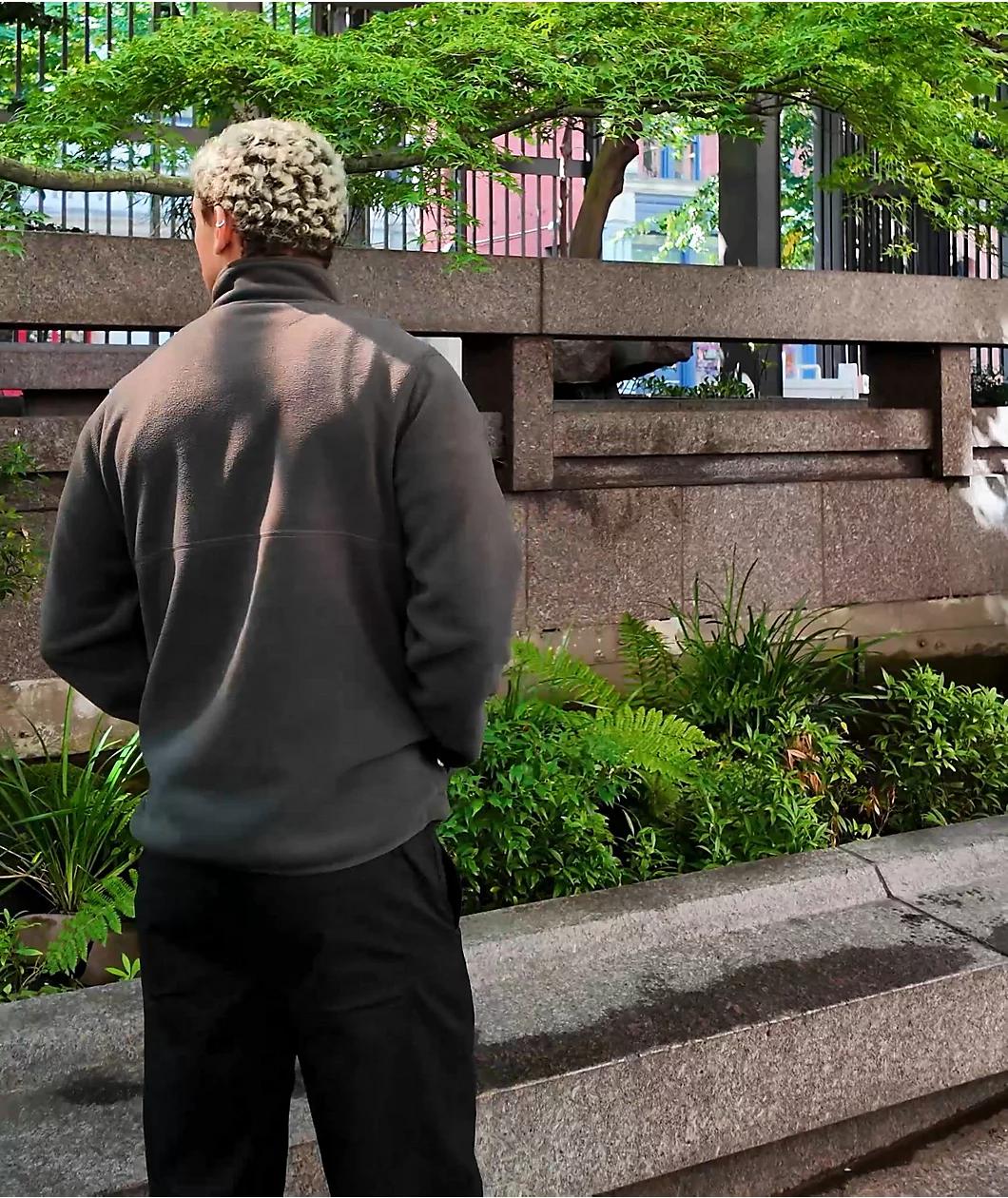 Dravus Echo Charcoal Tech Fleece Jacket Product Image