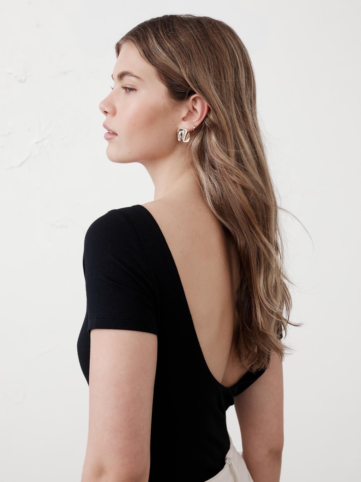 Hammered Square Stud Earrings Product Image