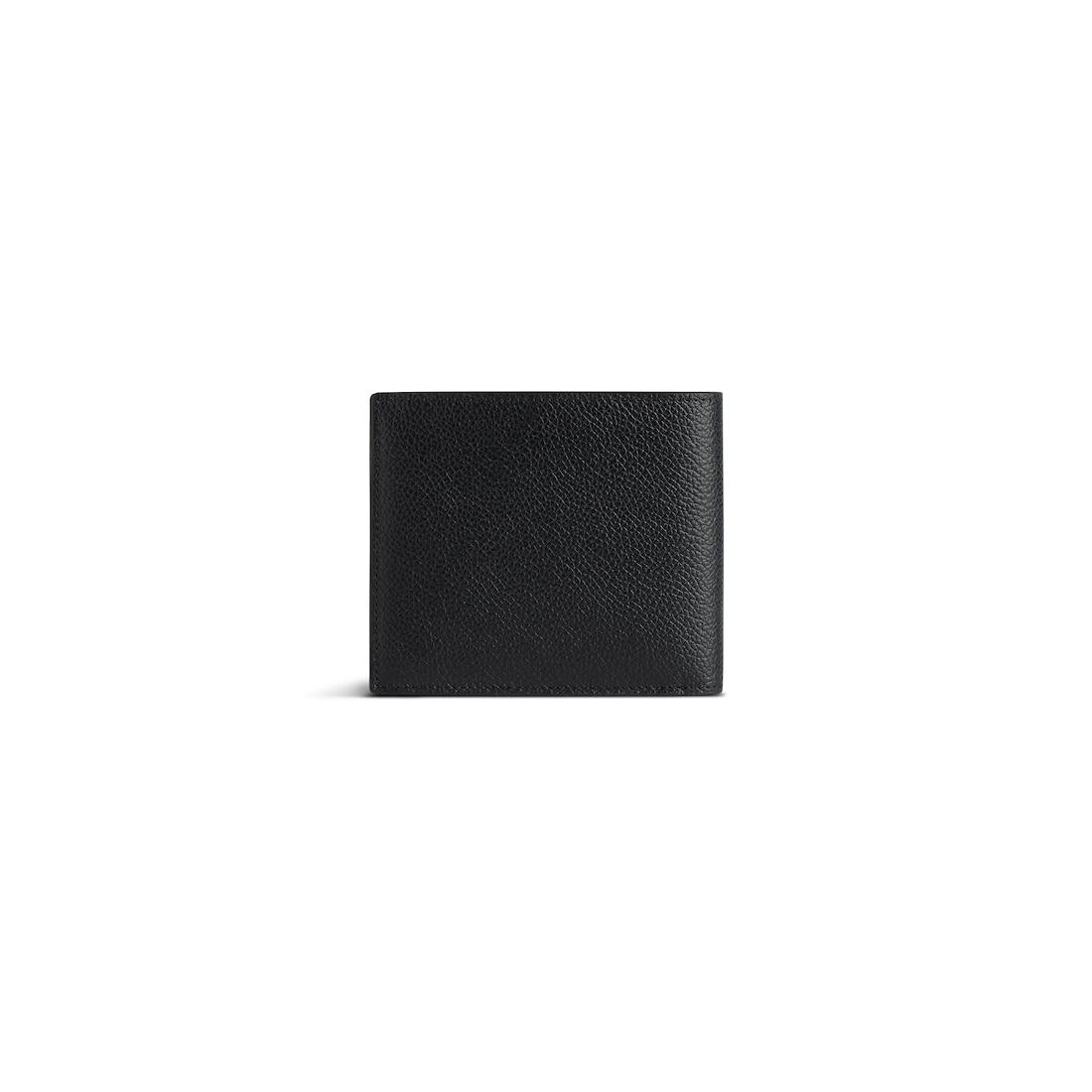 Men's Cash Square Folded Wallet in Black Product Image