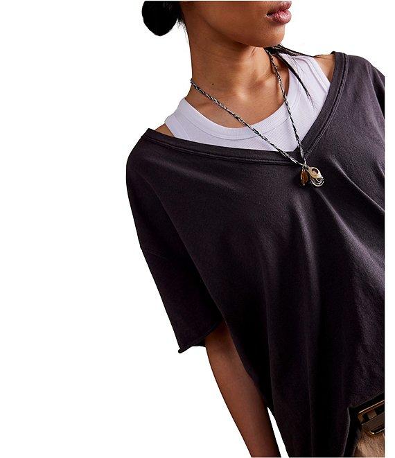 Free People Nina V-Neck Short Sleeve Tee Product Image