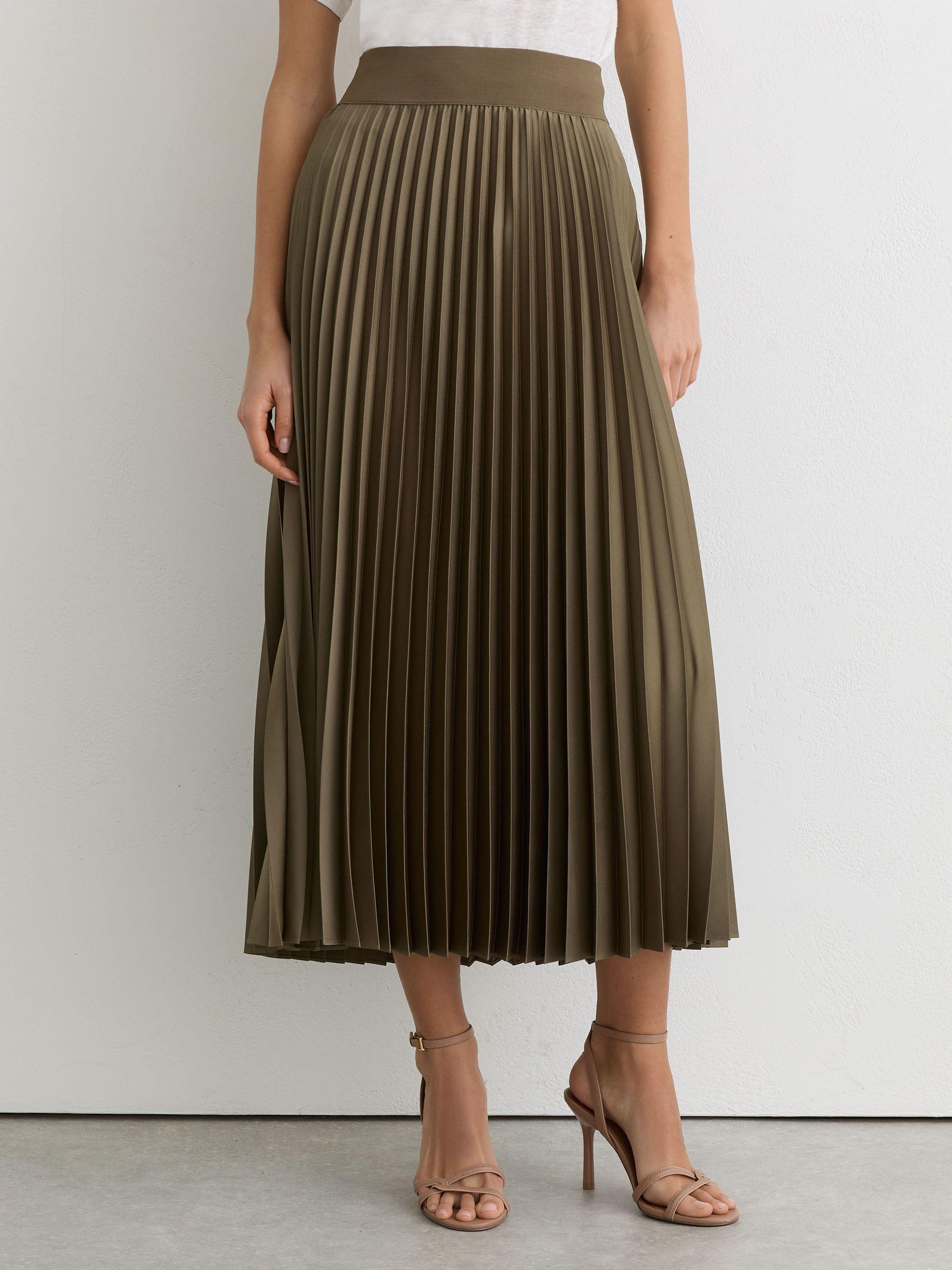 Petite Cotton Short-Sleeve Belted Midi Dress with Stretch in Ivory Product Image
