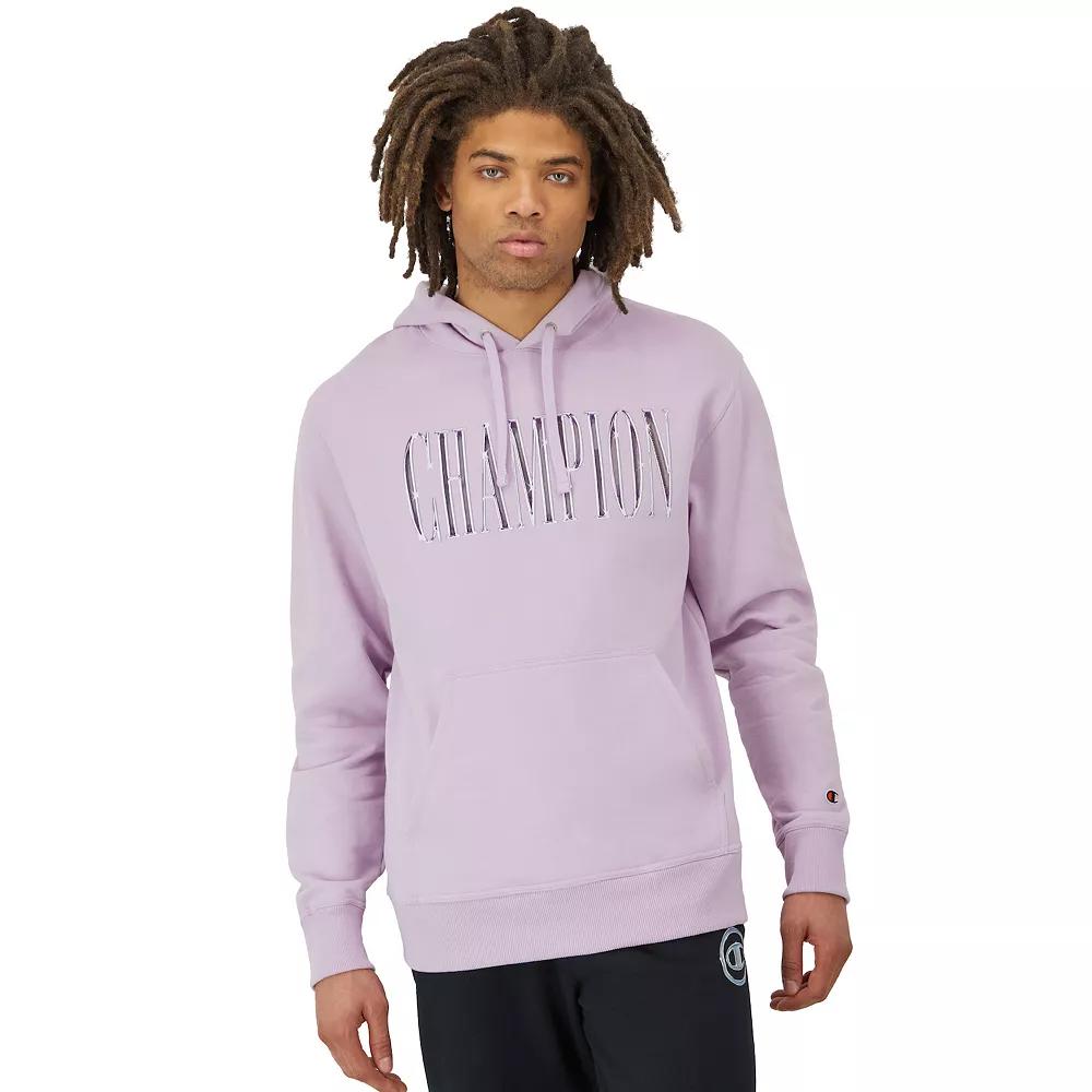 Men's Champion® Powerblend Graphic Hoodie, Size: Medium, Purple Product Image