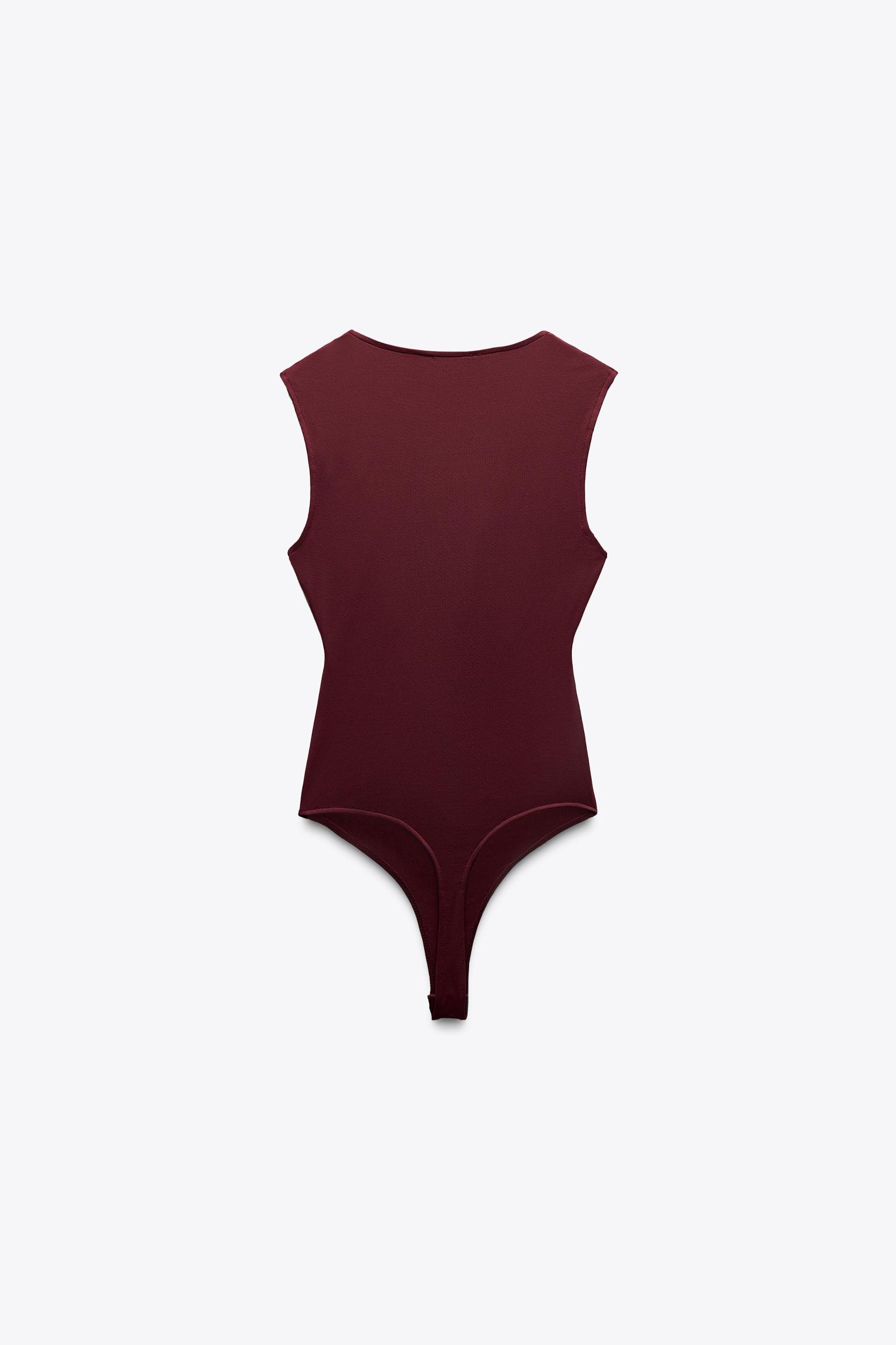 RUCHED POLYAMIDE BODYSUIT Product Image