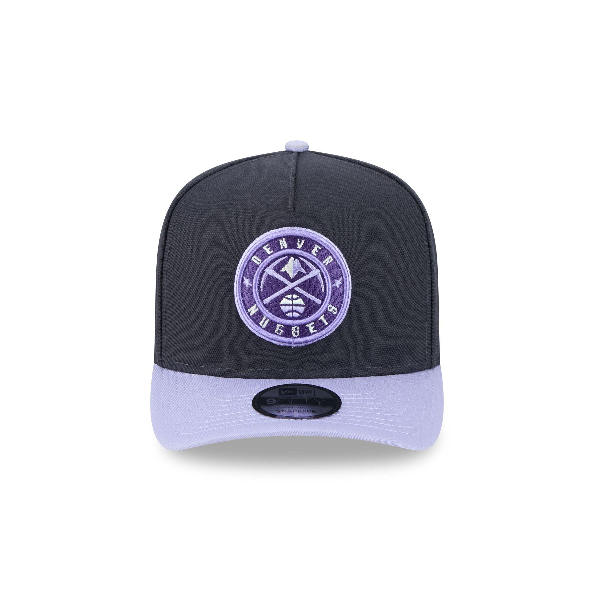 Denver Nuggets Navy Lavender 9FIFTY A-Frame Snapback Hat Male Product Image