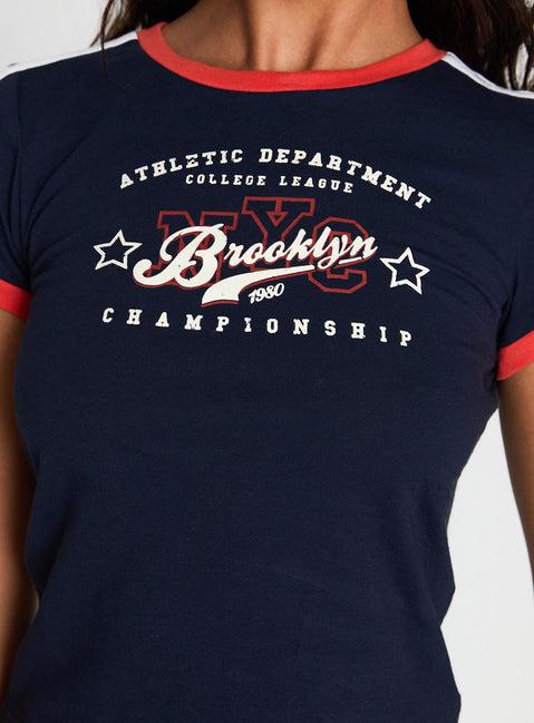 So Brooklyn Graphic Tee Blue Product Image
