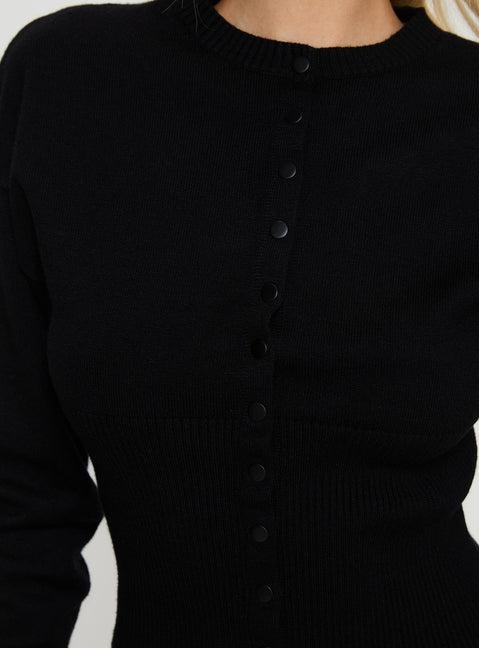 Head In The Clouds Cardigan Onyx Product Image