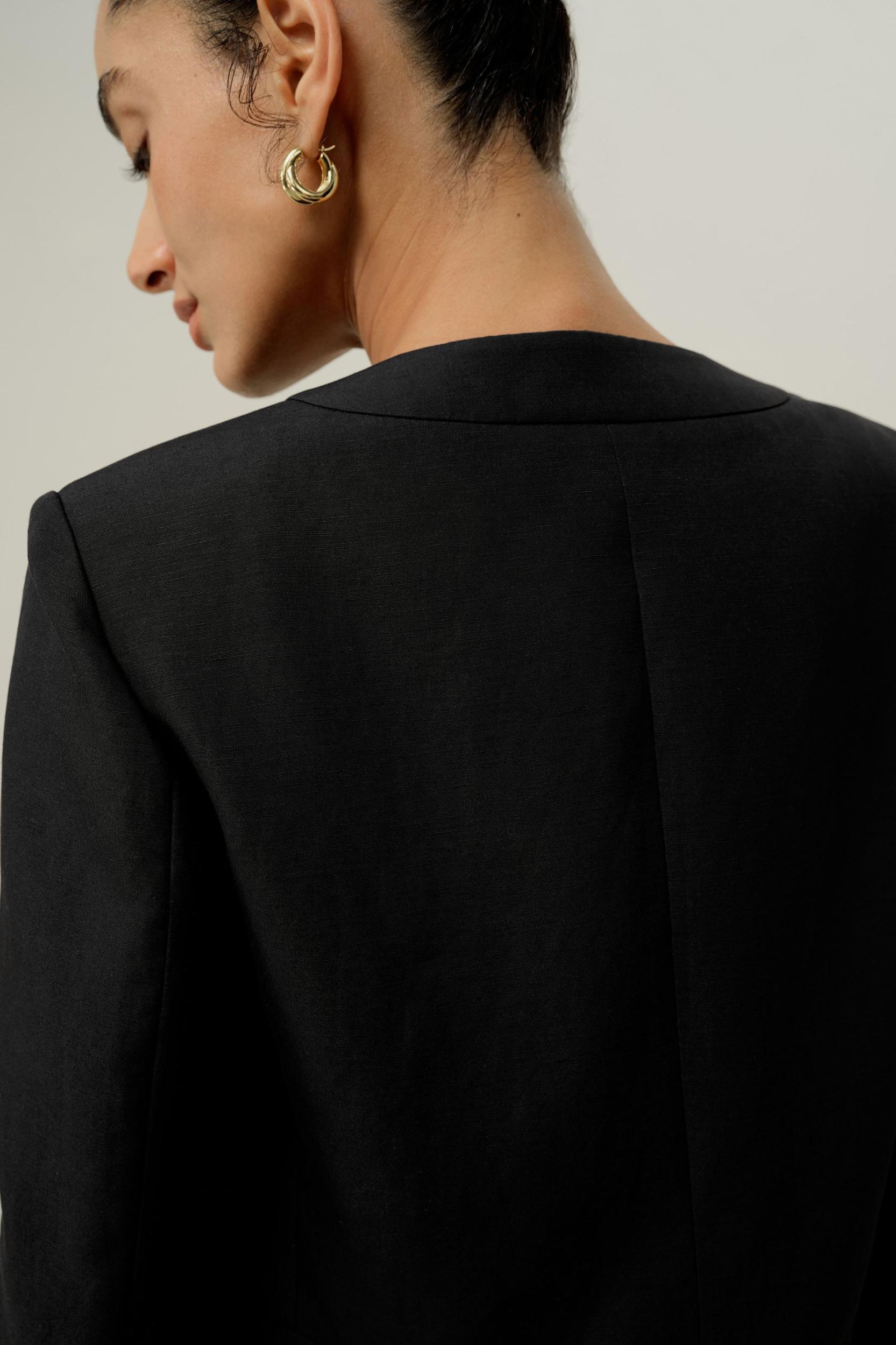 Mara Jacket in Silk Linen Product Image