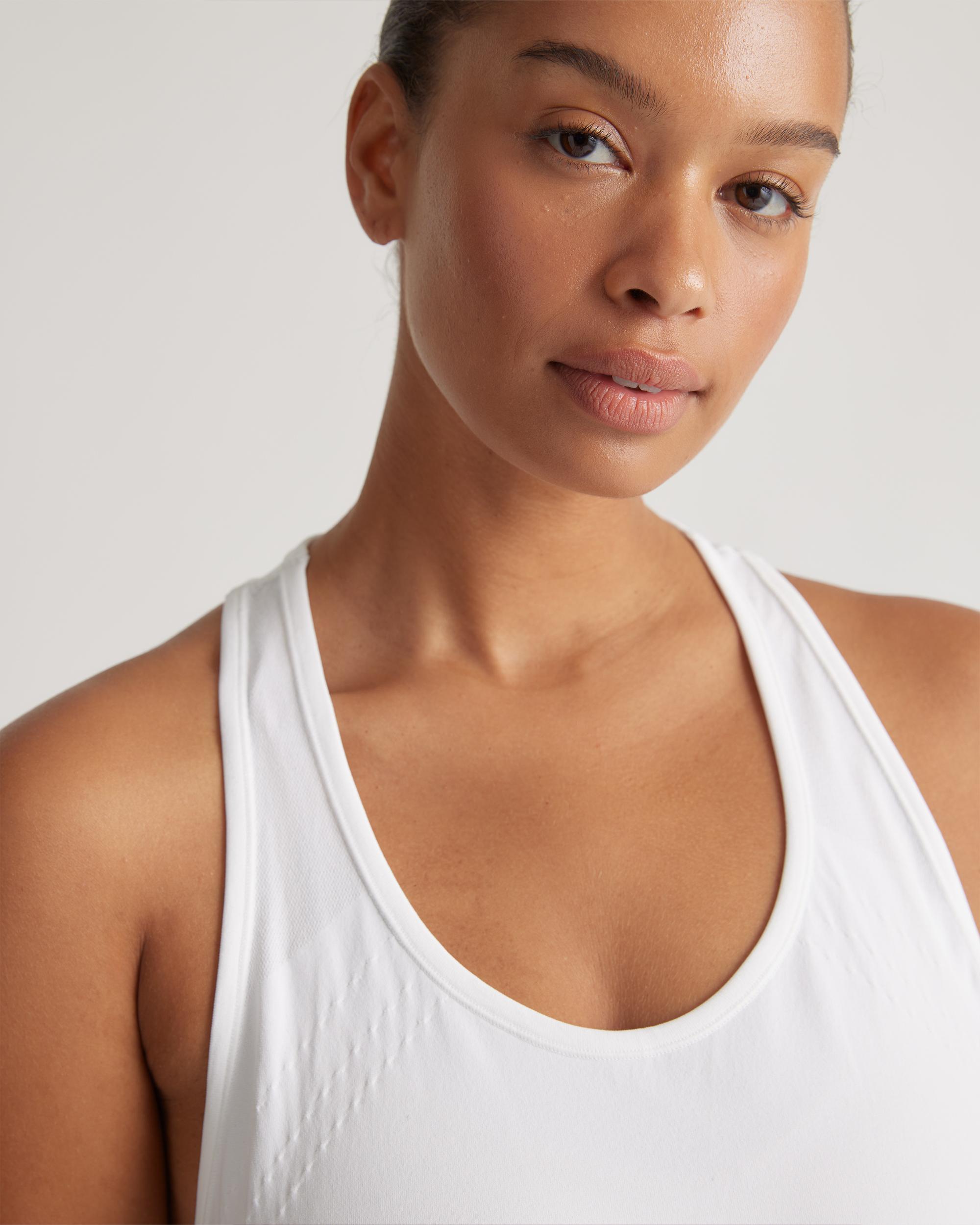 Quince | Women's Seamless Ruched Racerback Tank Top Nylon Product Image
