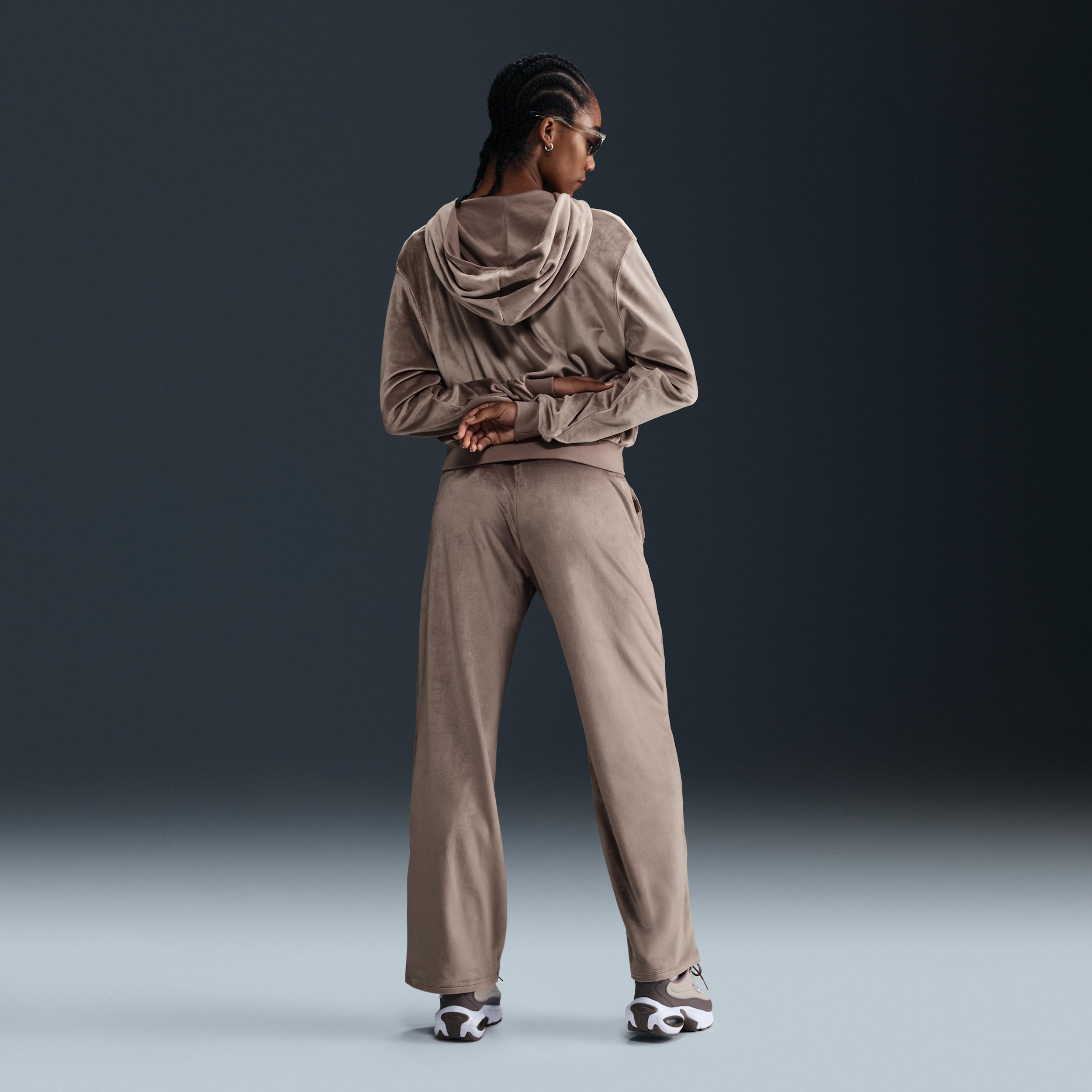 Nike Sportswear Chill Knit Women's Loose Velour Full-Zip Hoodie Product Image