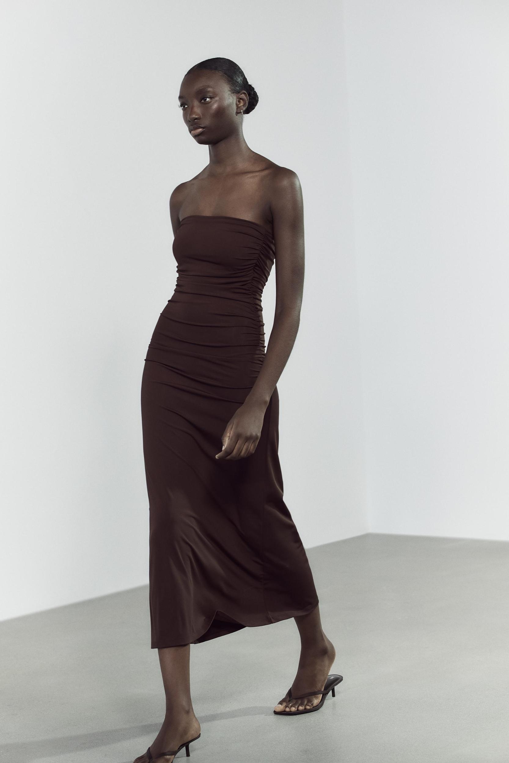 LONG POLYAMIDE DRESS Product Image