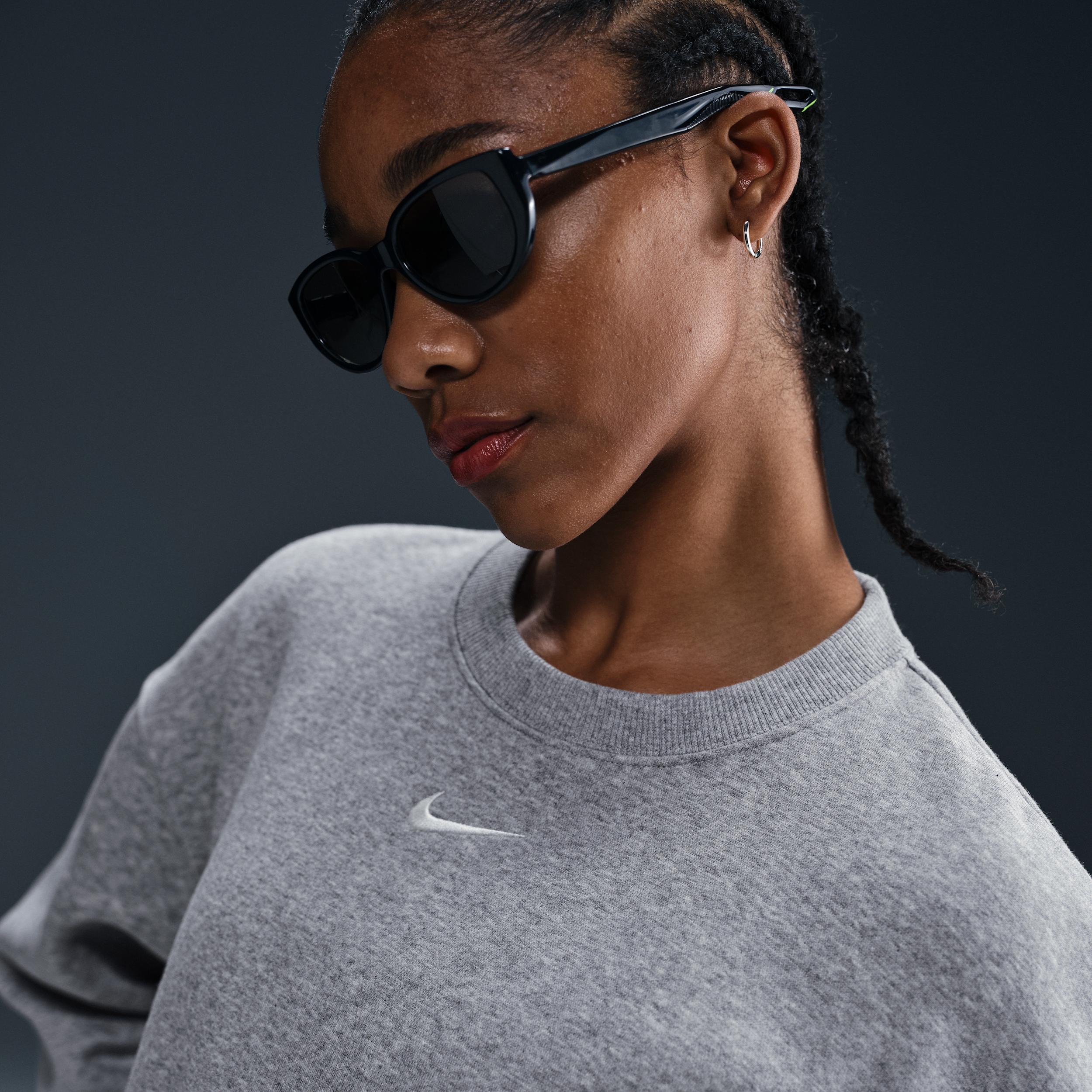 Womens Nike Sportswear Phoenix Fleece Oversized Crew-Neck Sweatshirt | FZ4270-063 Product Image