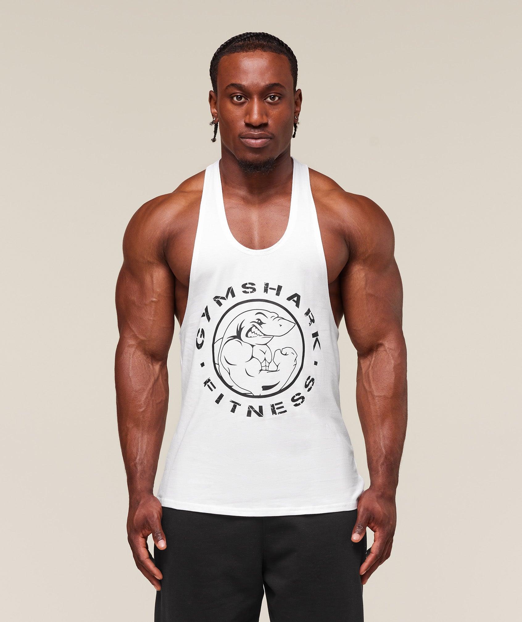 Gymshark Legacy Stringer - White Male Product Image