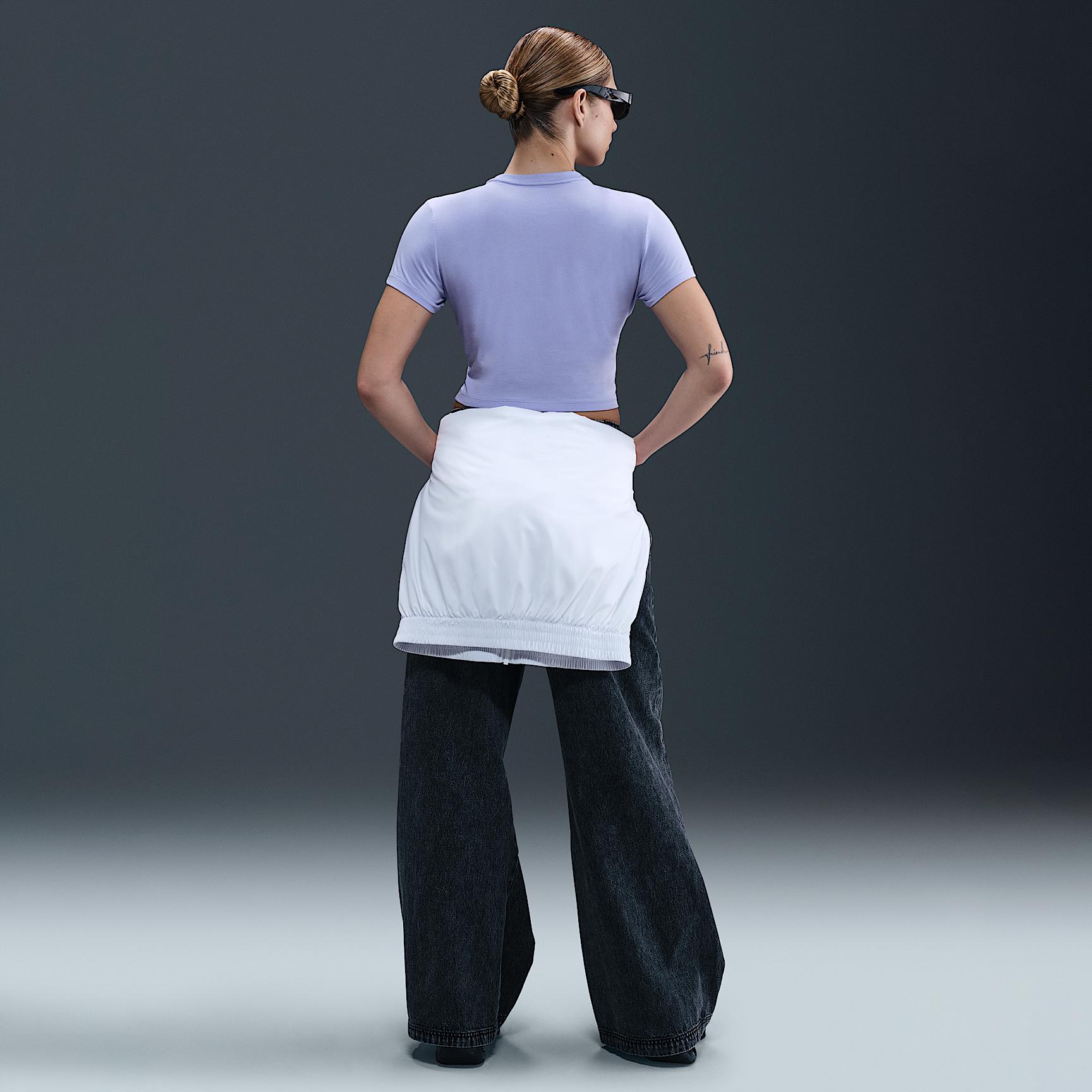 Womens Nike Sportswear Chill Knit Cropped T-Shirt | HF9538-533 Product Image