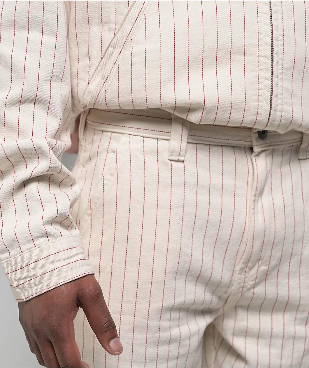 Dickies Service Cream & Red Carpenter Pants Product Image