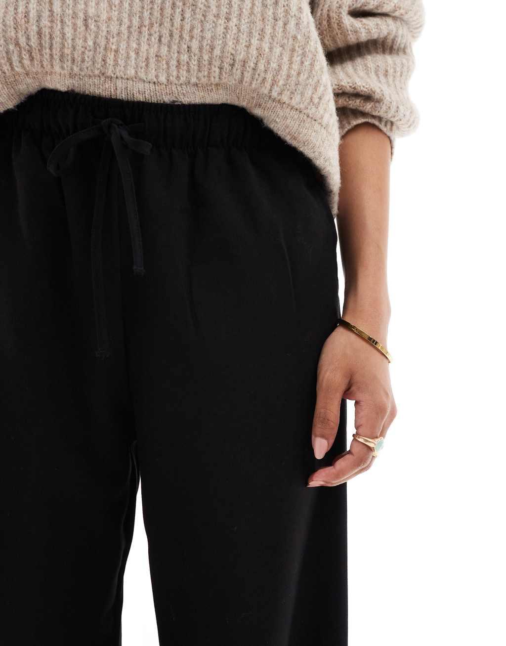Stradivarius Petite tailored pull on pants Product Image