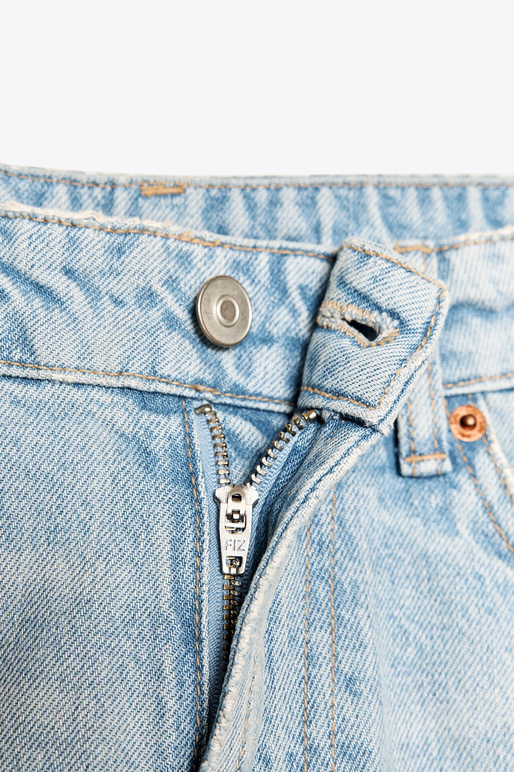 TRF A-LINE MID-RISE DENIM SHORTS Product Image