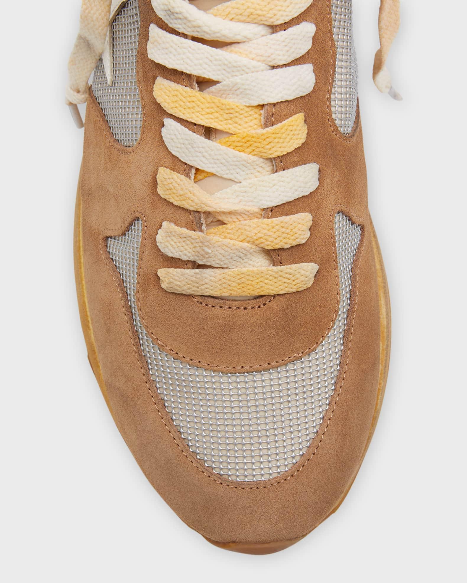 Men's Running Sole Suede & Mesh Sneakers Product Image