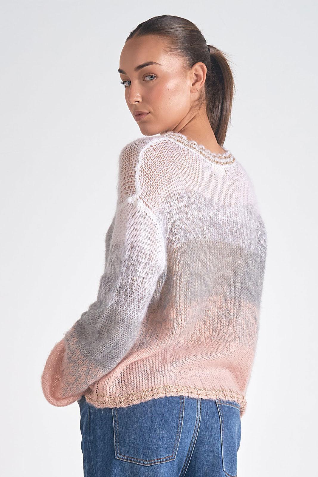 Loose Crewneck Knit Sweater Product Image