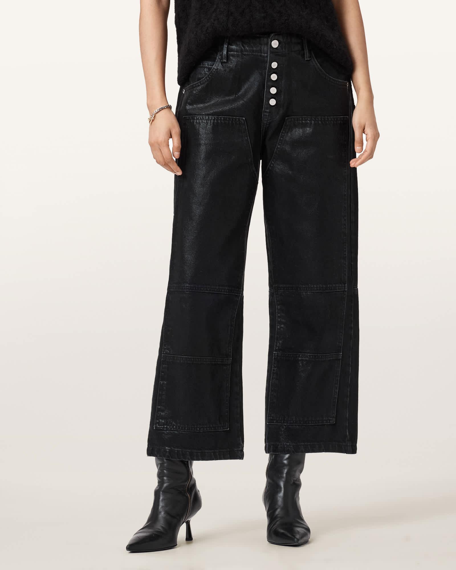 Tay Carpenter Jeans Coated Black | ALLSAINTS US Product Image