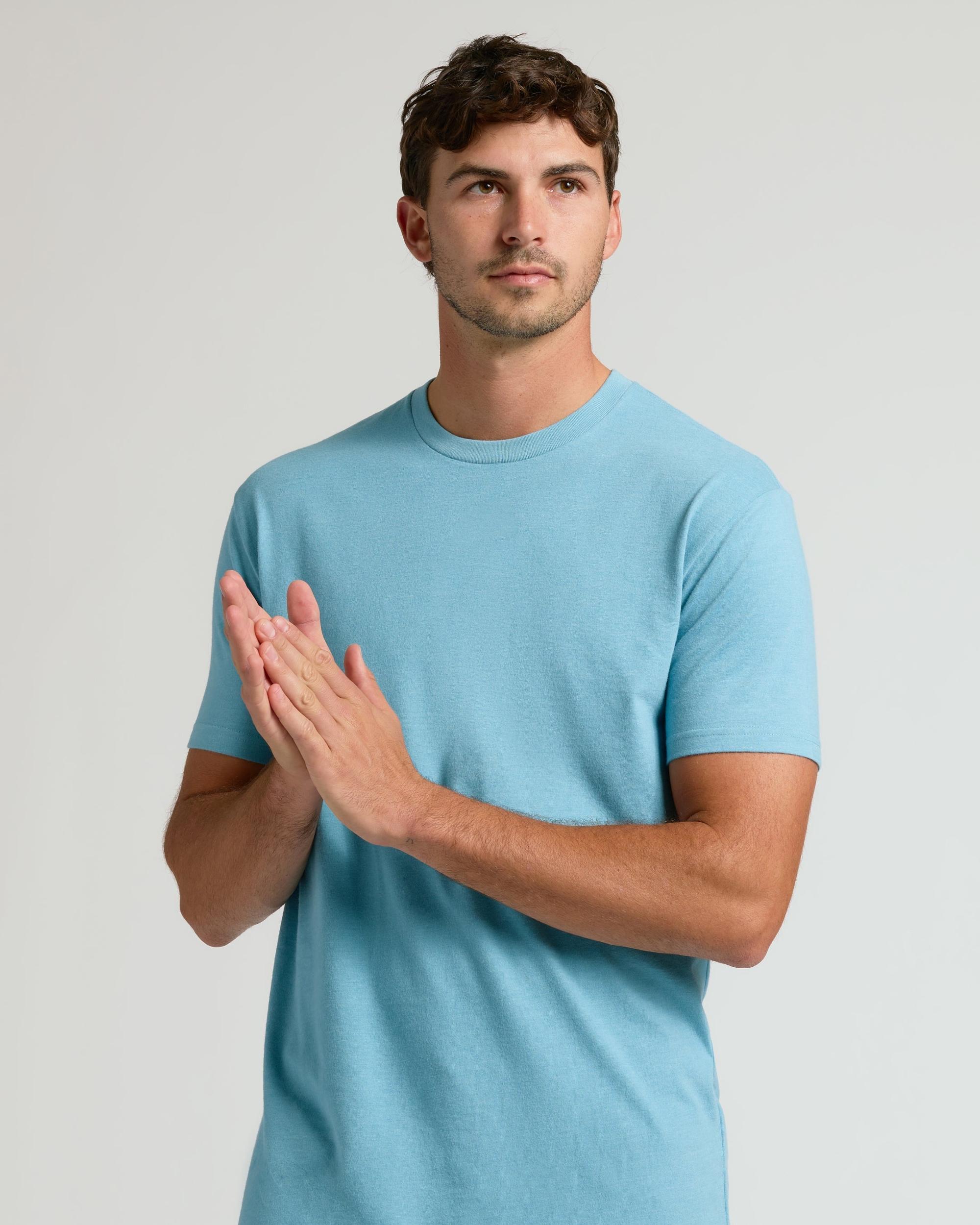 Heather Voyager Tall Straight Hem Crew Neck T-Shirt Product Image