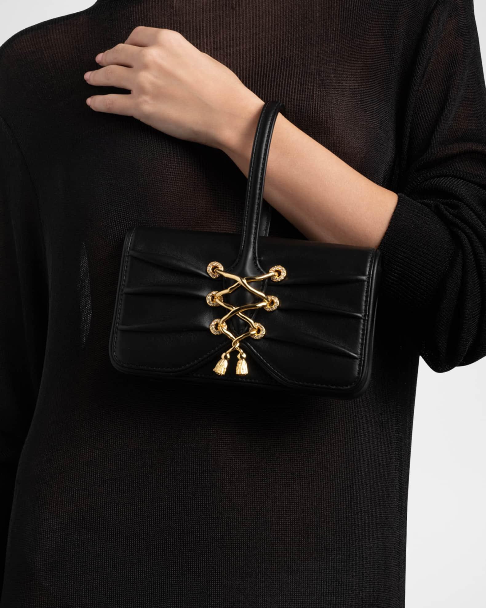 Lace-Up Leather Wristlet  Product Image