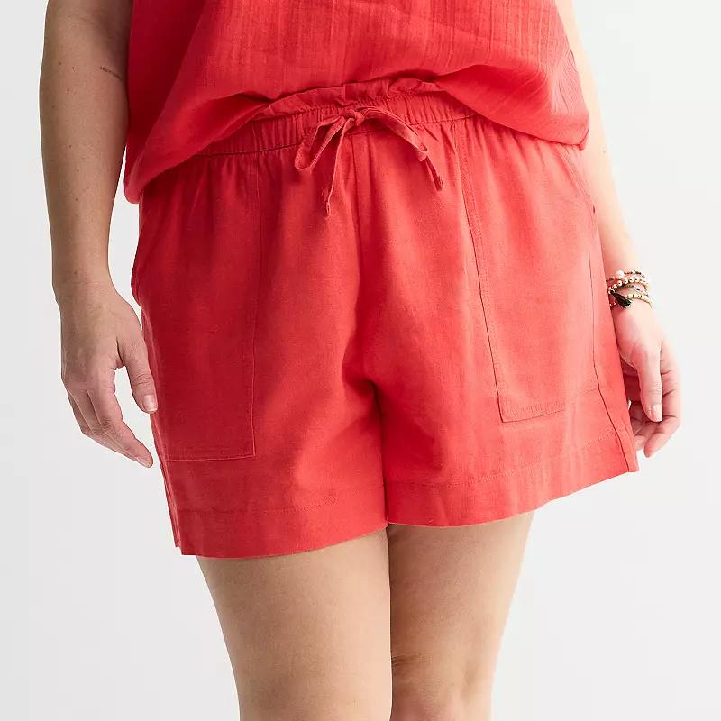 Plus Size Sonoma Goods For Life® Femme Shorts, Women's, Size: 1XL, Valen River Product Image