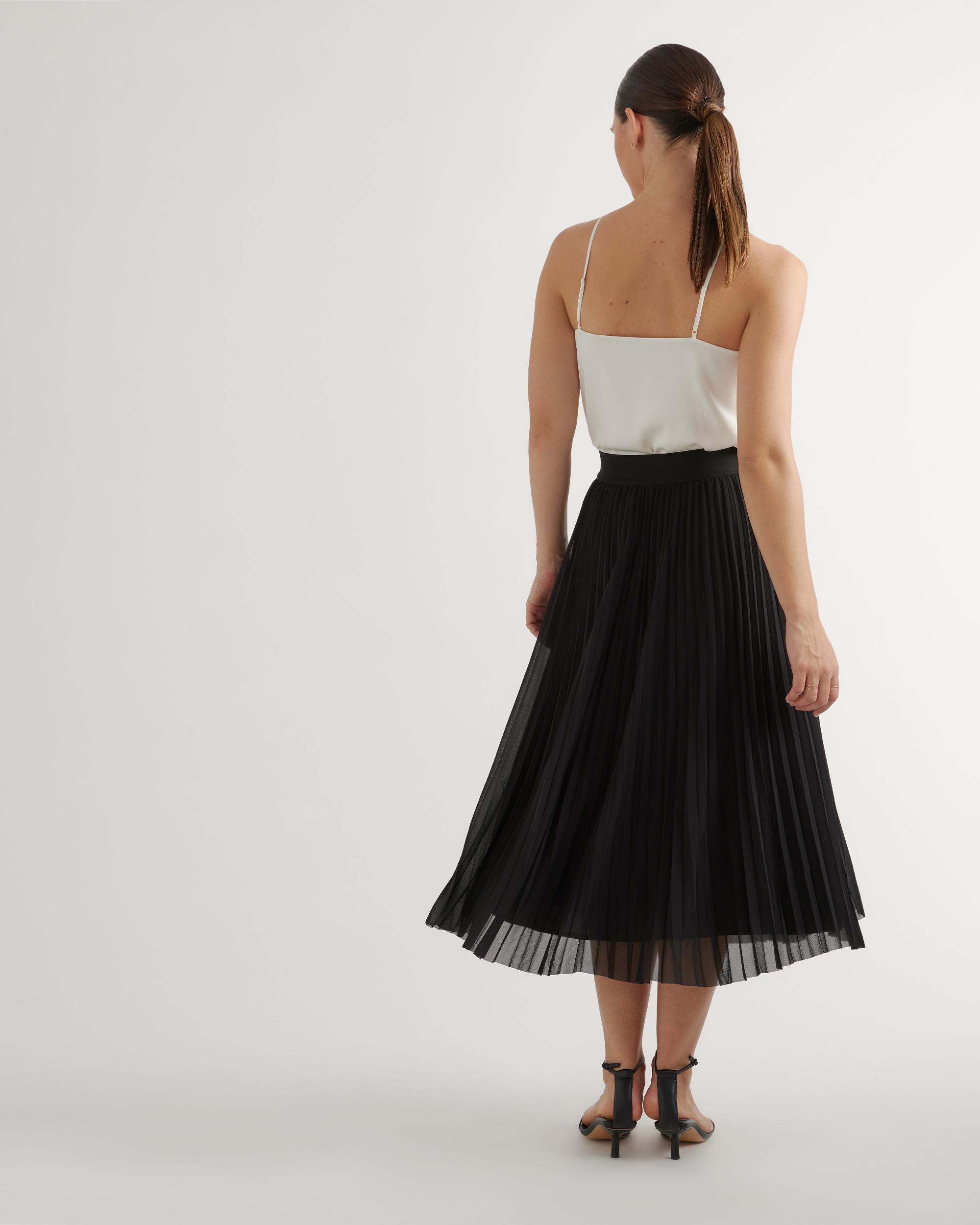 Quince | Women's Chiffon Pleated Midi Skirt Size XS, 100% Polyester Product Image