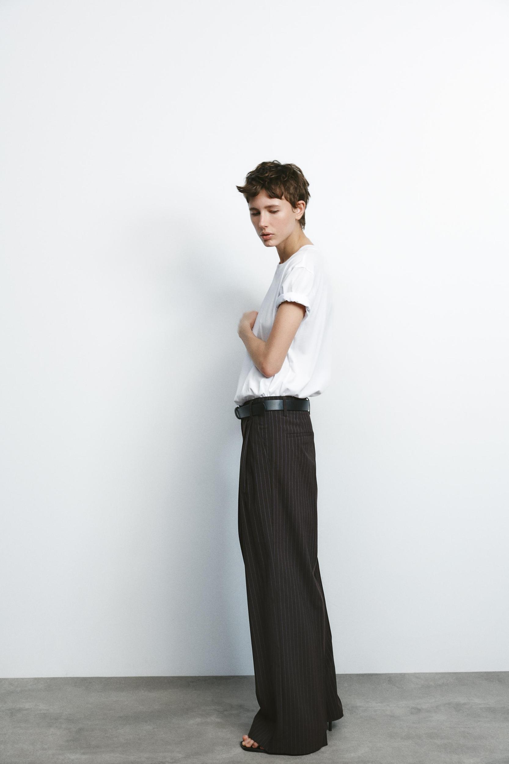 DOUBLE PLEAT BELTED PANTS Product Image
