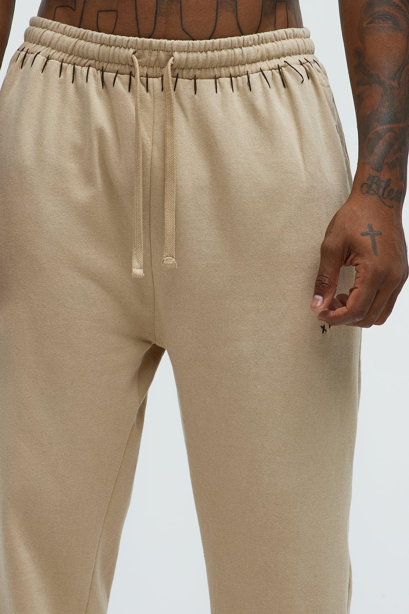 Fresh Studded Sweatpants - Brown Product Image