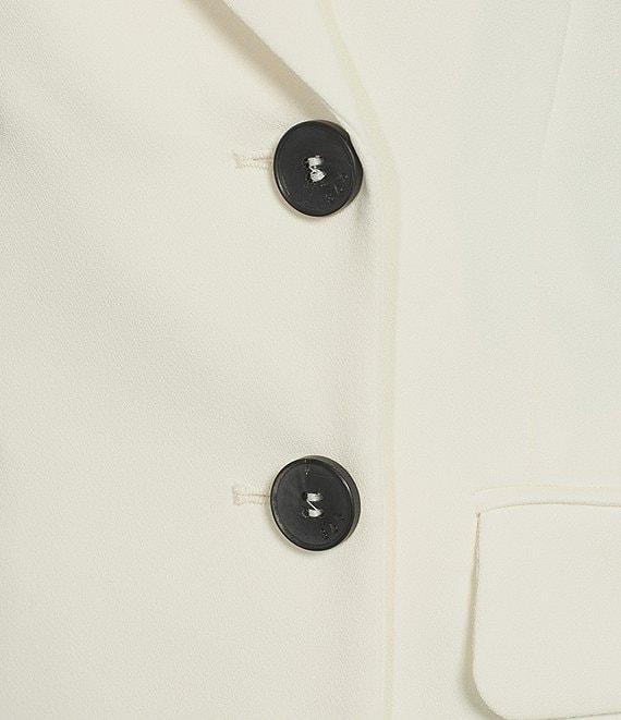 Marella Stella Lapel Collar Satin Double Breasted Blazer Product Image