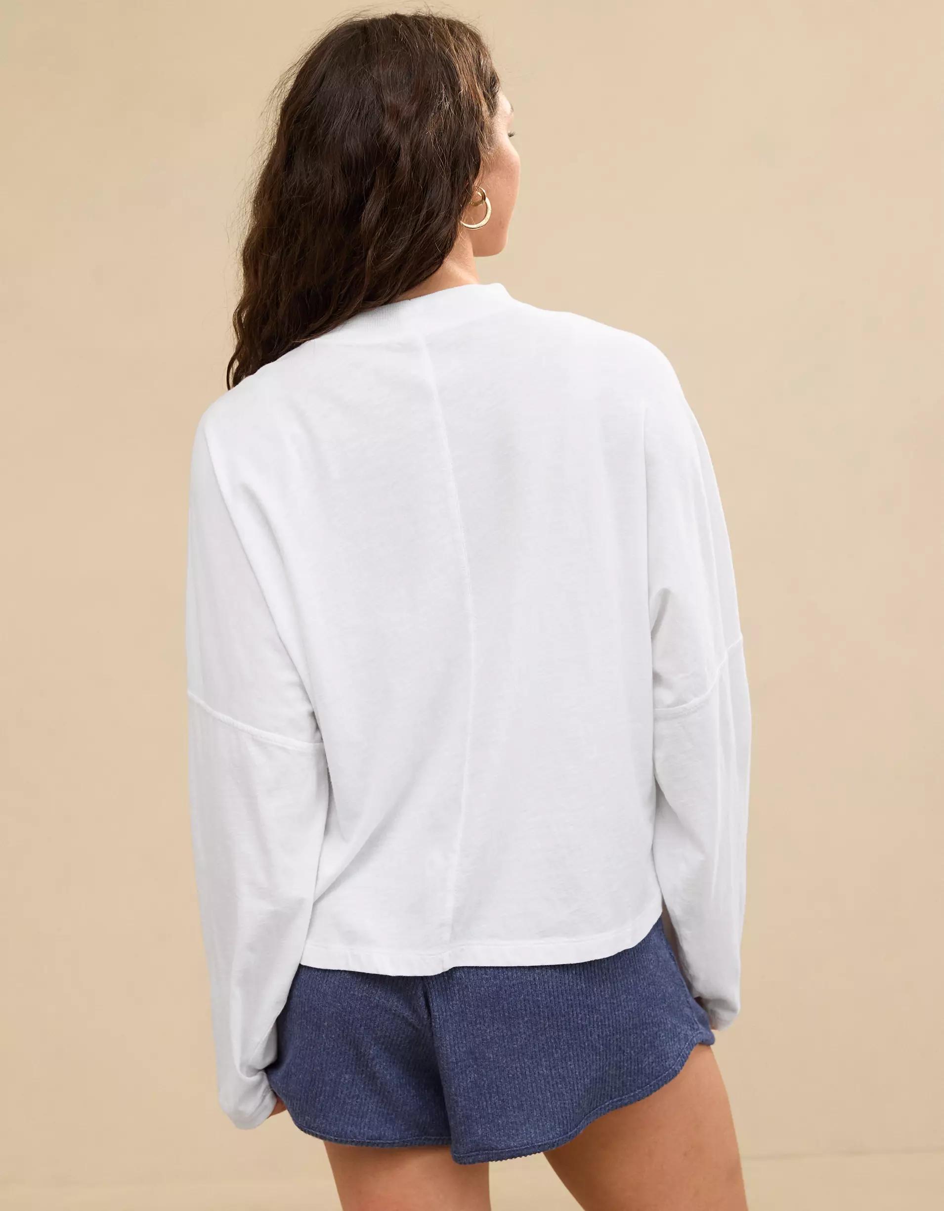 Aerie Cozy Long Sleeve Mockneck T-Shirt Product Image